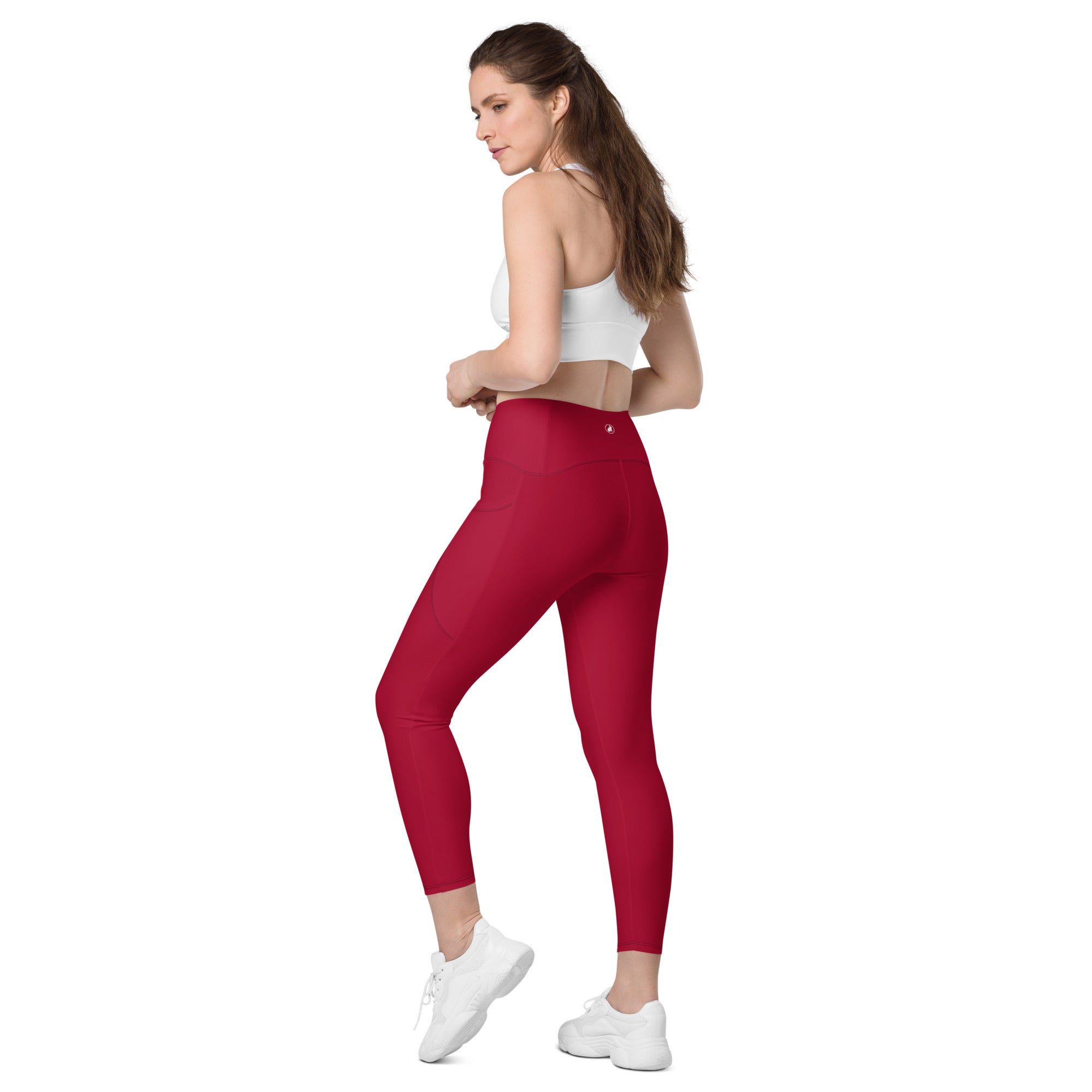 Racrabbit Essential Leggings with pockets Red