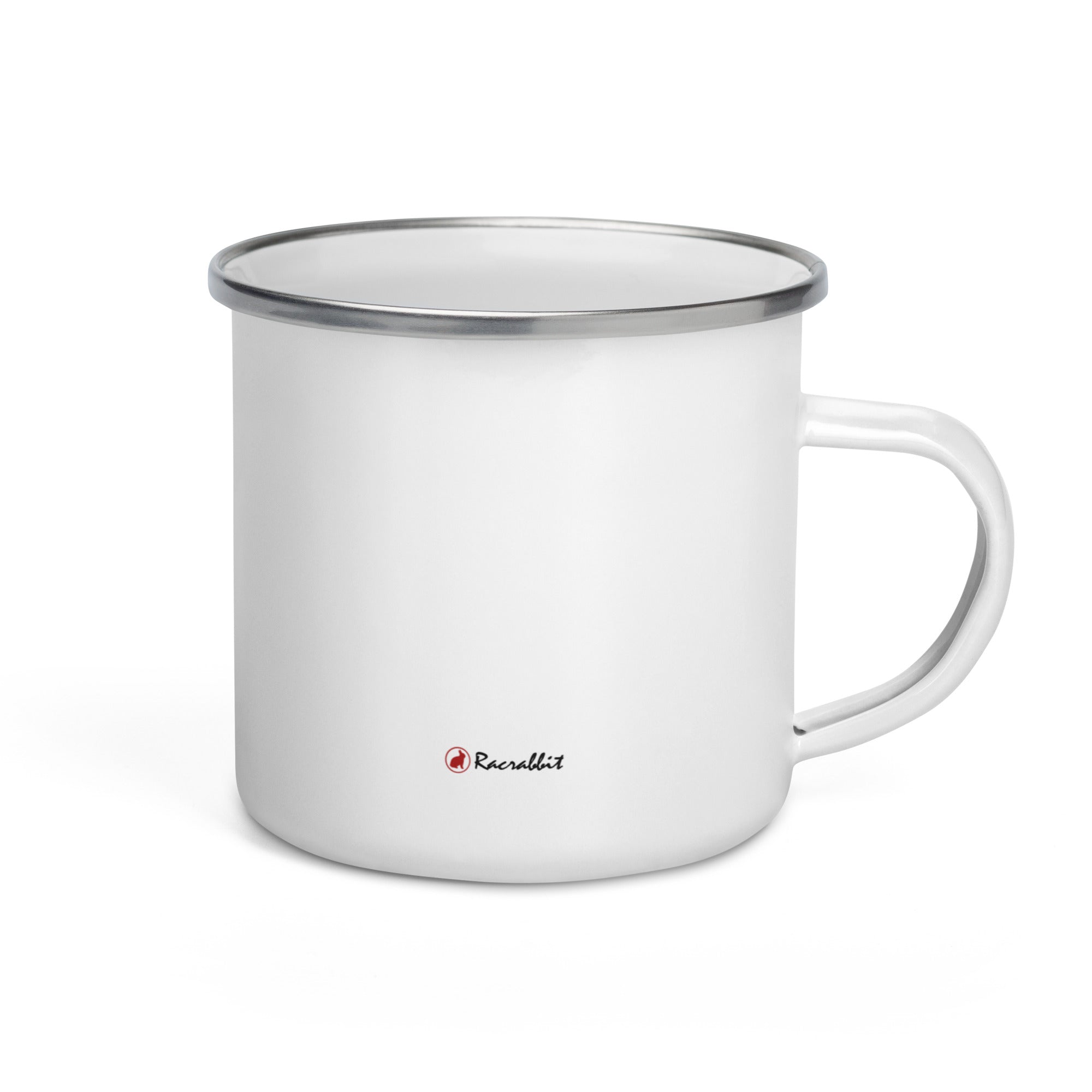 Caneca esmaltada para presente de coelho