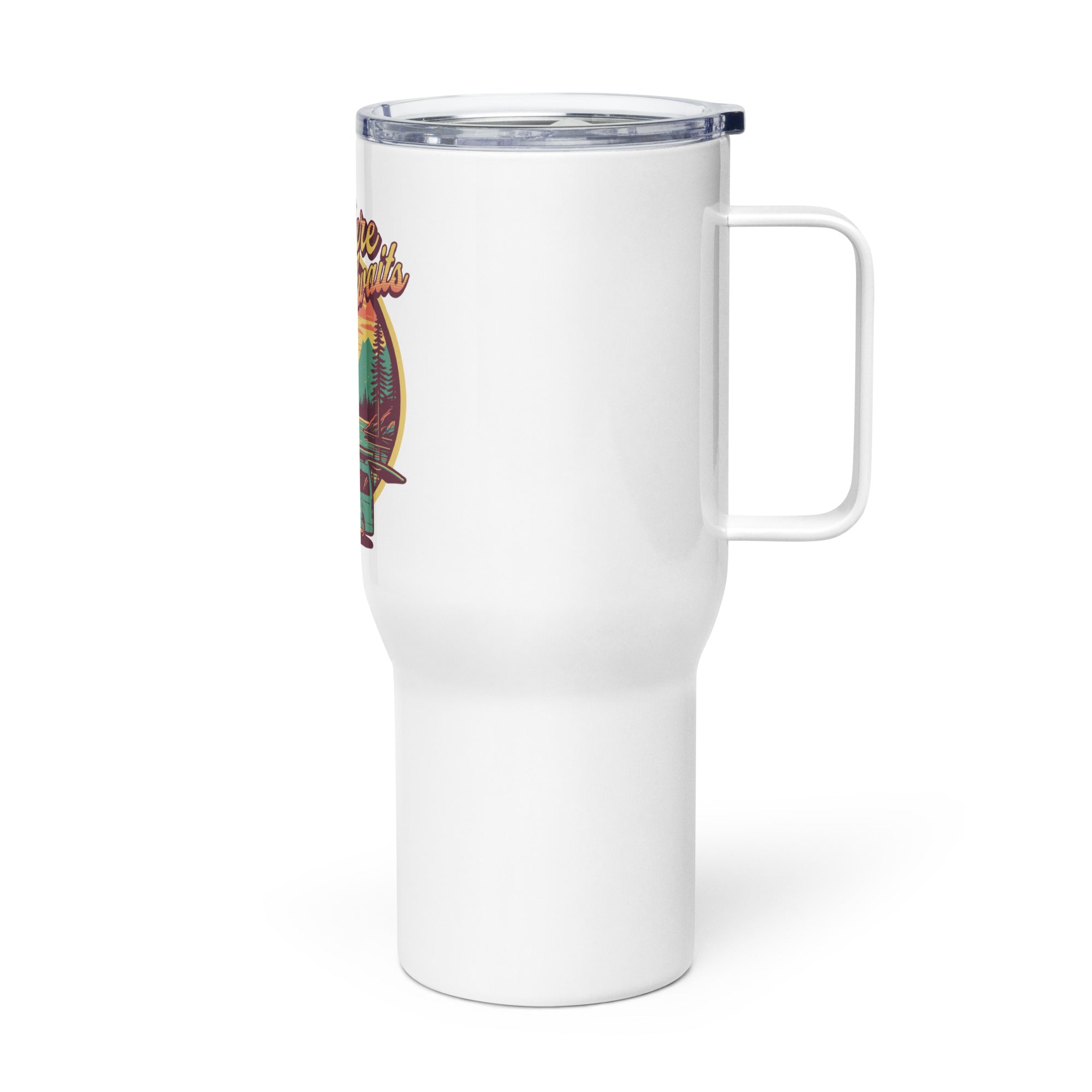 Racrabbit Gift Taza de viaje con asa