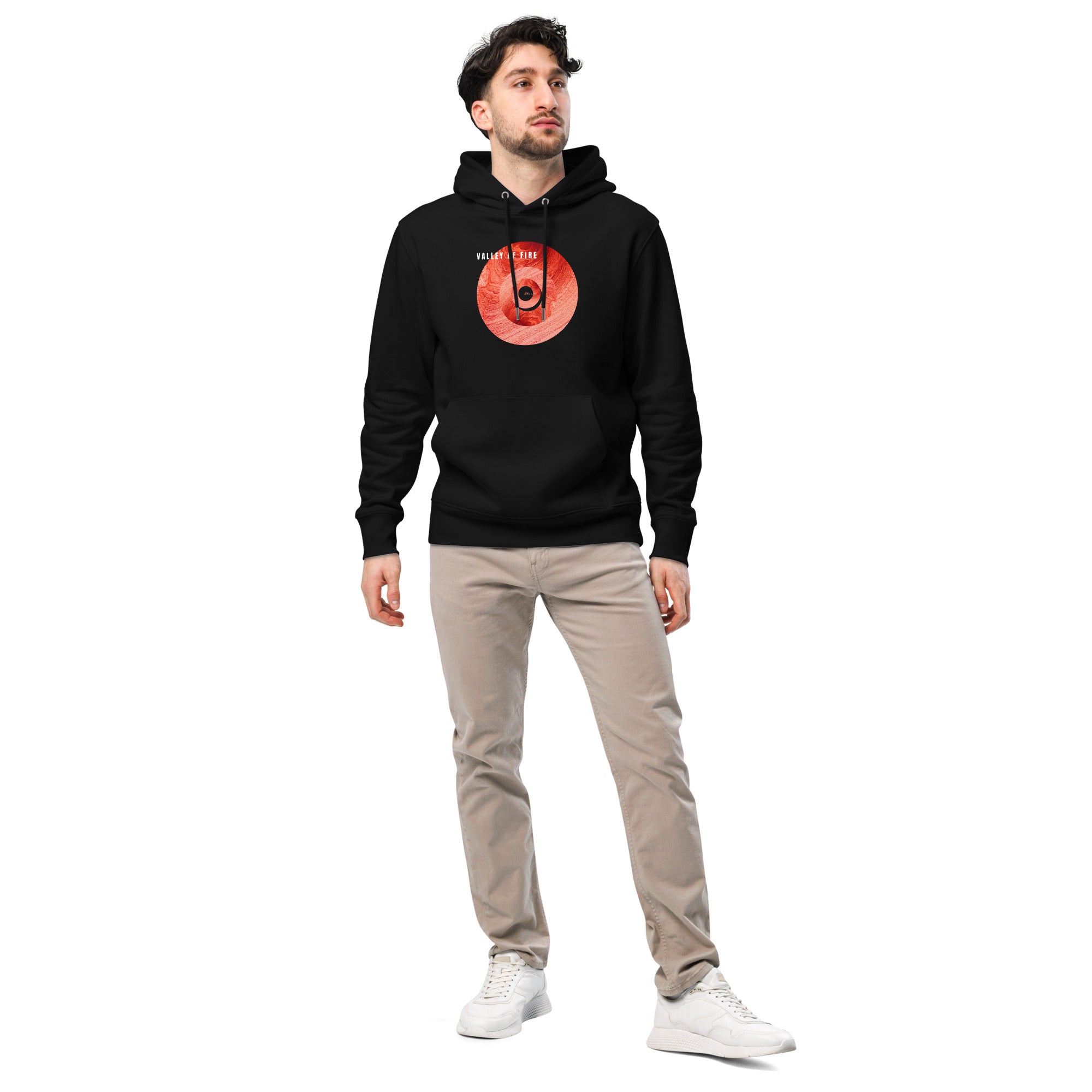 Racrabbit Valley of Fire Sudadera con capucha ecológica esencial unisex