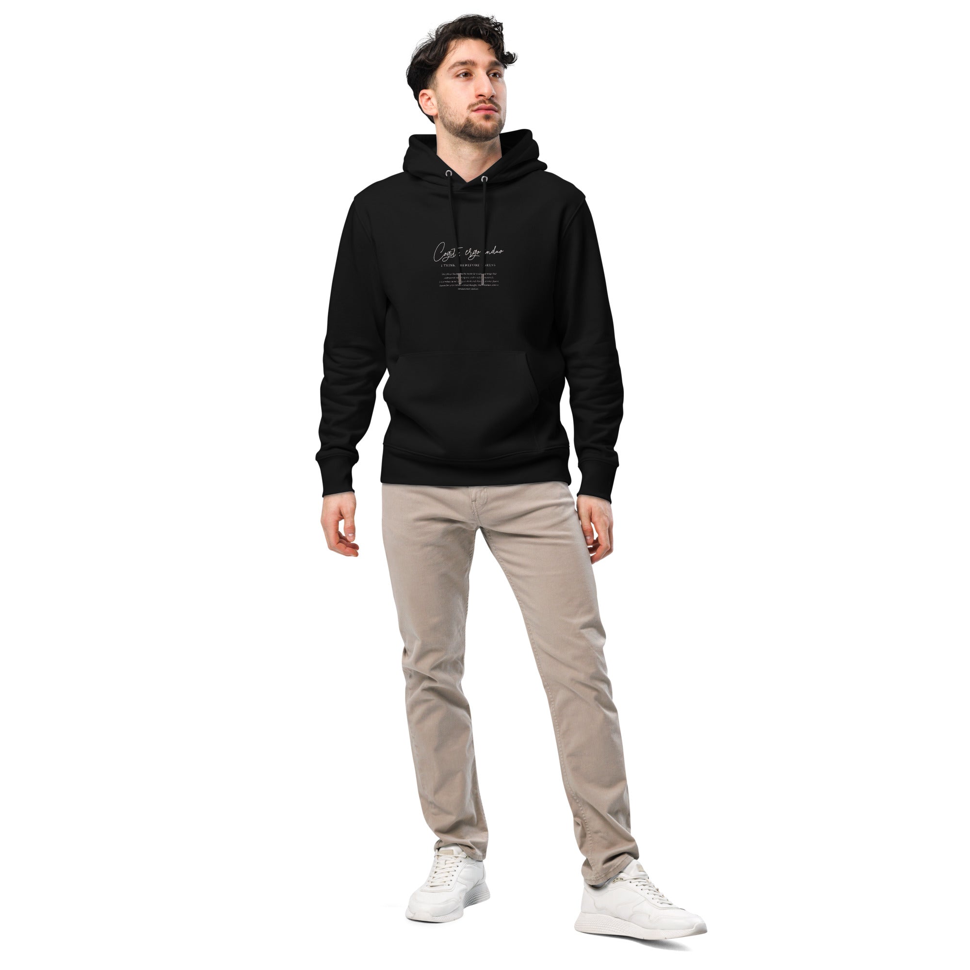 Racrabbit Cogito, Colección Ergo induo Sudadera con capucha ecológica esencial unisex