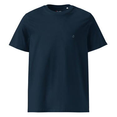 Essential Minimalist Navy Racrabbit Unisex organic cotton t-shirt